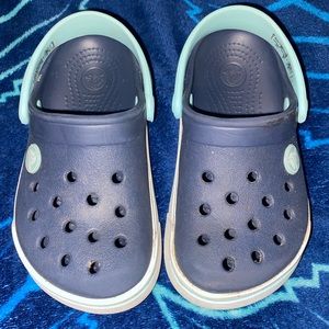 Navy blue crocs